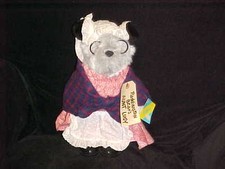 12" Aunt Lucy Paddington Bear Outfit  Rubber Boots With Tags By Eden Toys 1983