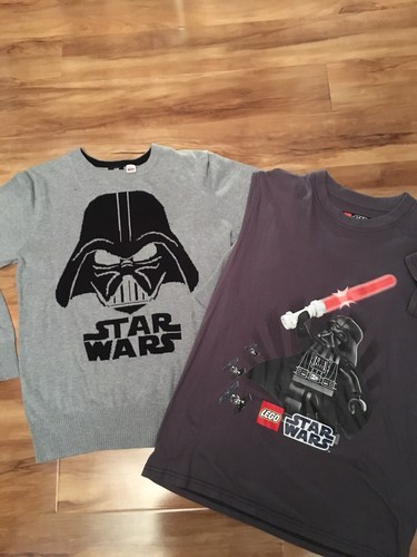 Ragazzi H\u0026M Sottile Lavorato A Maglia Star Wars Darth Vader Maglione \u0026 LEGO STAR  WARS T-shirt 13-14y | eBay