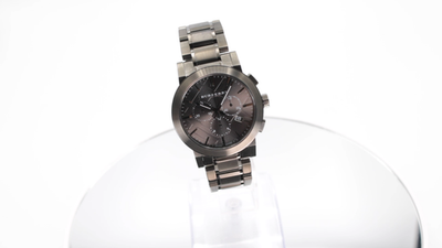 Burberry グレー レザージャケット バルーンスリーブ BURBERRY 42mm Dark Gray Men's Watch The City BU9354 | eBay