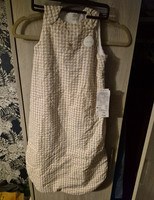 F&F Unisex Baby Sleeping Bag Sleepsack 1.5 Tog Beige Gingham Check