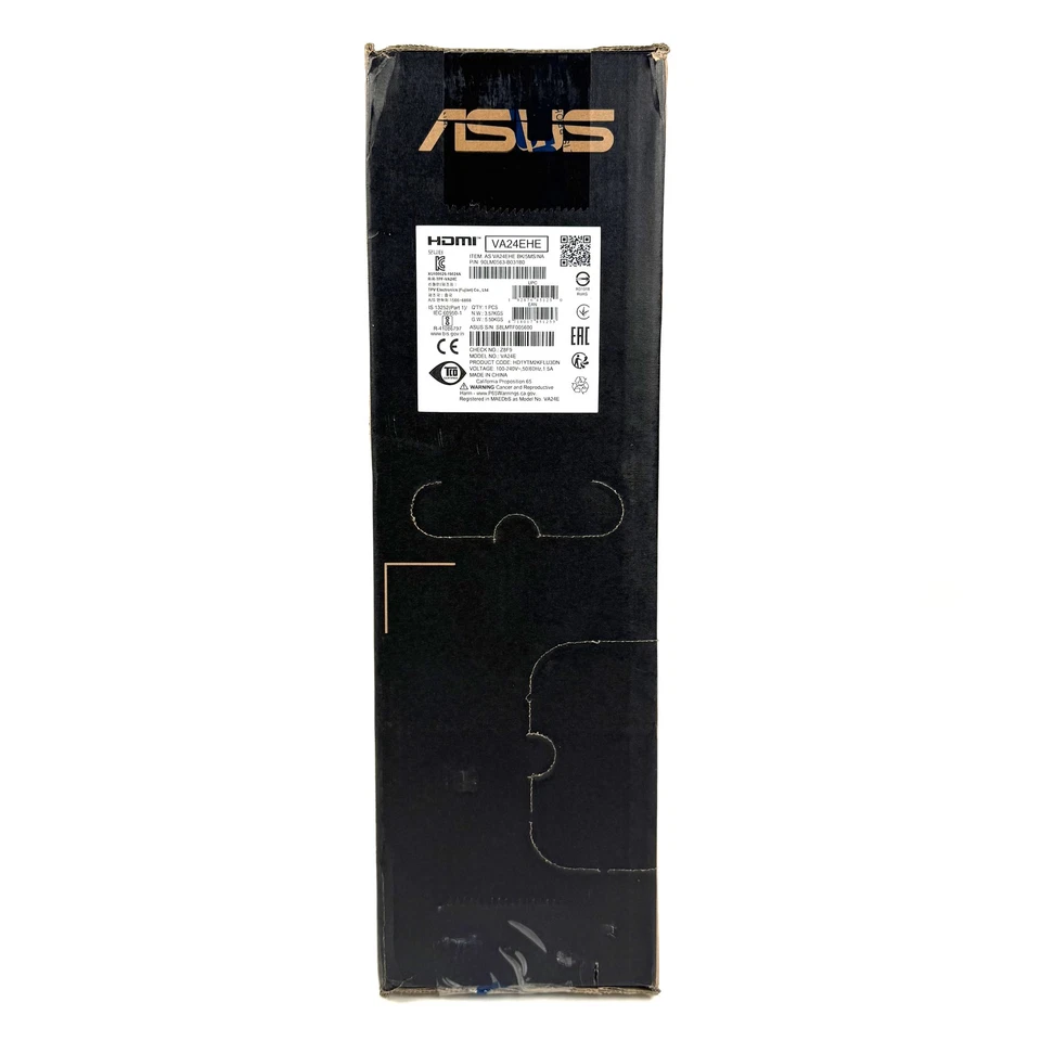 ASUS VA24EHE 23.8" Widescreen Full HD 1920x1080 IPS LED Monitor 75Hz HDMI DVI - Image 3 of 4