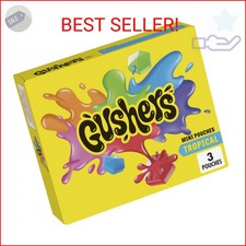 Gushers Tropical Fruit Flavored Snacks, Mini Pouches, 3 Ct, 1.32 oz