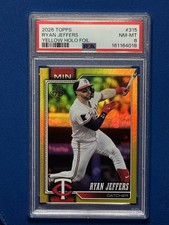 2026 Topps Series 1 - Ryan Jeffers #315 Yellow Holofoil 366/399 PSA 8