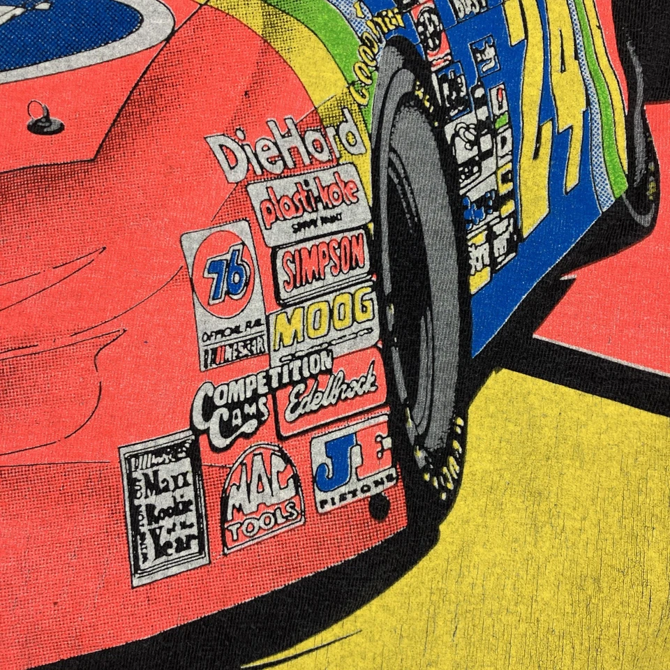 Impresionante Camiseta Nascar Gráfica AOP De Colección '95 JEFF GORDON Smokin' The Competition L Foto 3 de 4