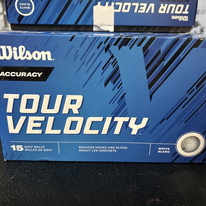 WILSON 2025 TOUR VELOCITY ACCURACY GOLF BALLS / 15 BALL PACK / MULTIBUY DEALS