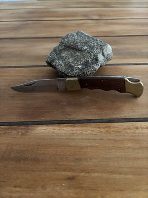 Vintage Taschenmesser CJH Herbertz 207713 - Holz Messing Griff, Rostfrei