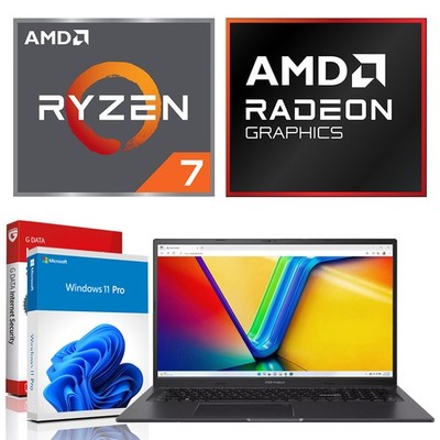 18.4'' ASUS AMD Ryzen 7 8x 5.10GHz 16GB DDR5 1TB NVMe SSD Notebook Windows 11 Pro