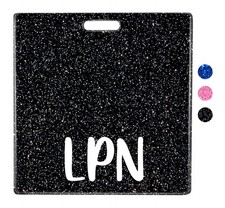 Plifal LPN Badge Buddy Card Nurse Nursing Accessories H-LPN-Black, Black