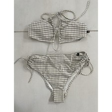 Tommy Hilfiger Swim XS/S Bikini Swimsuit Multicolor Plaid Swimwear