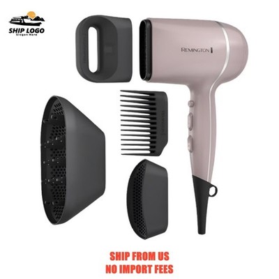 REMINGTON Pro Wet2Style Ceramic Ionic Hair Dryer with 4 Attachments, Purple