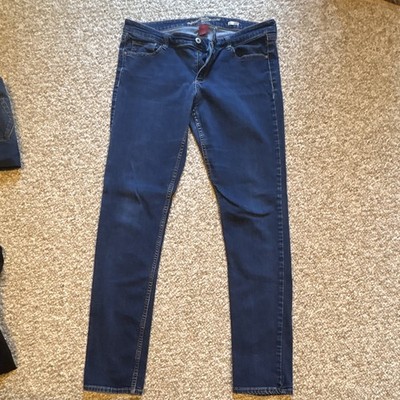 Arizona Jeans Women s Size 15 Low Rise Skinny Dark Wash Blue Stretch Denim Jeans