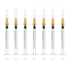 25 Gauge 1 inch Needle with Syringe 30Pack,1ml Luer Lock Disposable Syringes