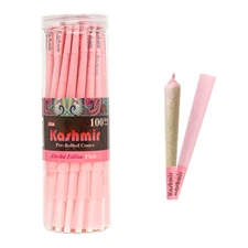 Pink Pre Rolled Cones King Size – 100 Count Stylish Pink Rolling Papers with ...