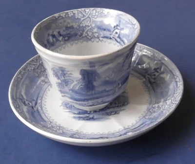 時代カップ Blue Collectible Cups & Saucers 1800-1849 Time Period Manufactured