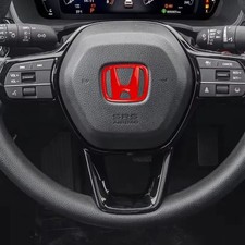 Honda Steering Wheel Emblem Sticker Civic Accord Crv Fit Mugen Badge Decal
