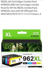 4PK 962XL Ink Cartridges for HP Officejet Pro 9010 9015 9016 9018 9019 9020 9025