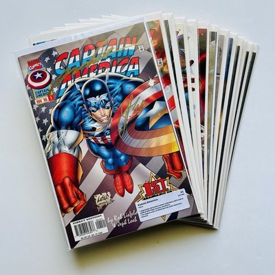 Captain America #1-13 (1996) Complete Marvel Series   Cover B Rob Liefeld Sig
