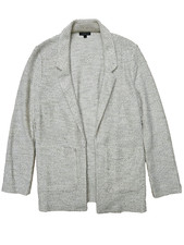 Topshop Oversized Marl Knitted Blazer Womens UK12 Open Front Casual Cardigan