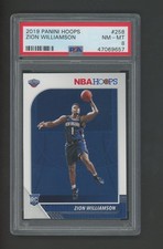 Zion Williamson 2019 Panini Hoops Rookie #258 PSA 8 NM-MINT