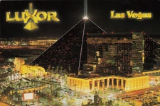 Vintage Postcard, Luxor Casino At Night, Las Vegas, Nevada, Long Ago*