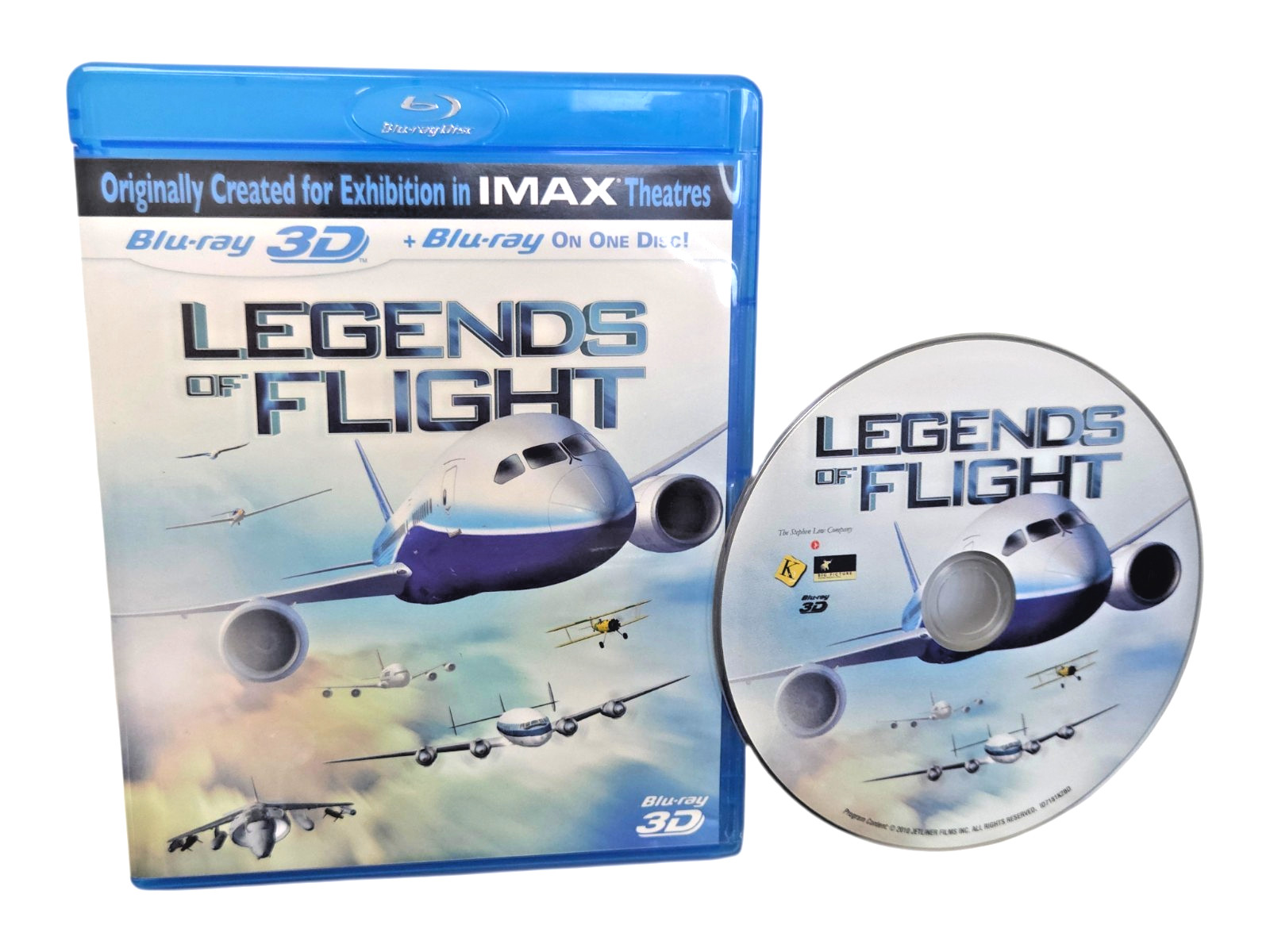 Legends of Flight Blu-ray / 3D Blu-ray Very Good Condition Disc & Box