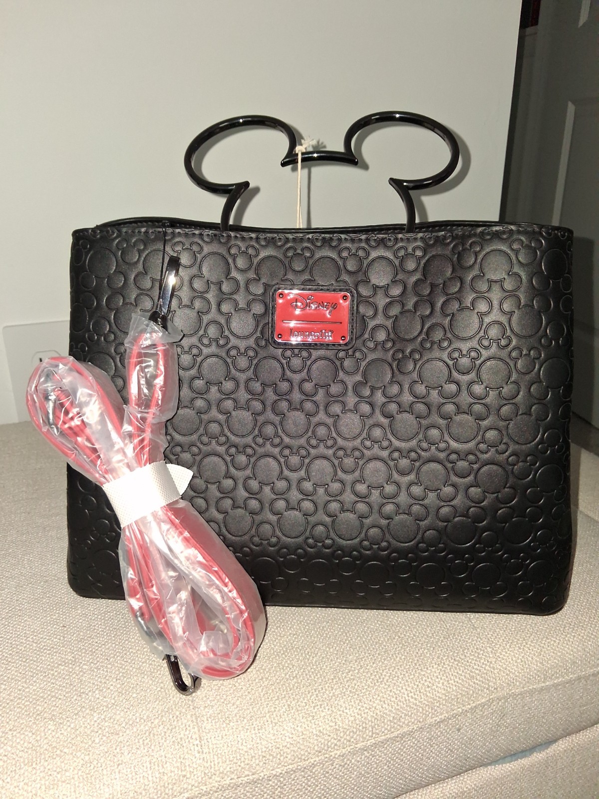 Black Mickey Mouse Loungefly Tote.