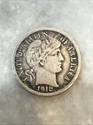 1912 D VF Barber Dime