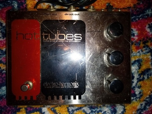 Vintage ELECTRO HARMONIX HOT TUBES Tube Amp Overdrive Simulator Footswitch Pedal