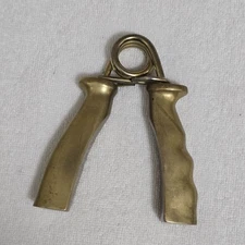 Vintage Solid Brass Exercise Hand Grip Hand Strengthen Exercise Gripper