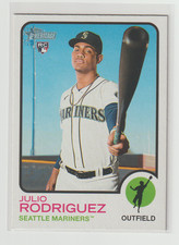2022 Topps Heritage High Number Julio Rodriguez Rookie Card #700. rookie card picture