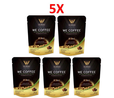 5 x WE Kaffee 23 in 1 Cappuccino Instant Arabica Mix gesunde Gewichtskontrolle