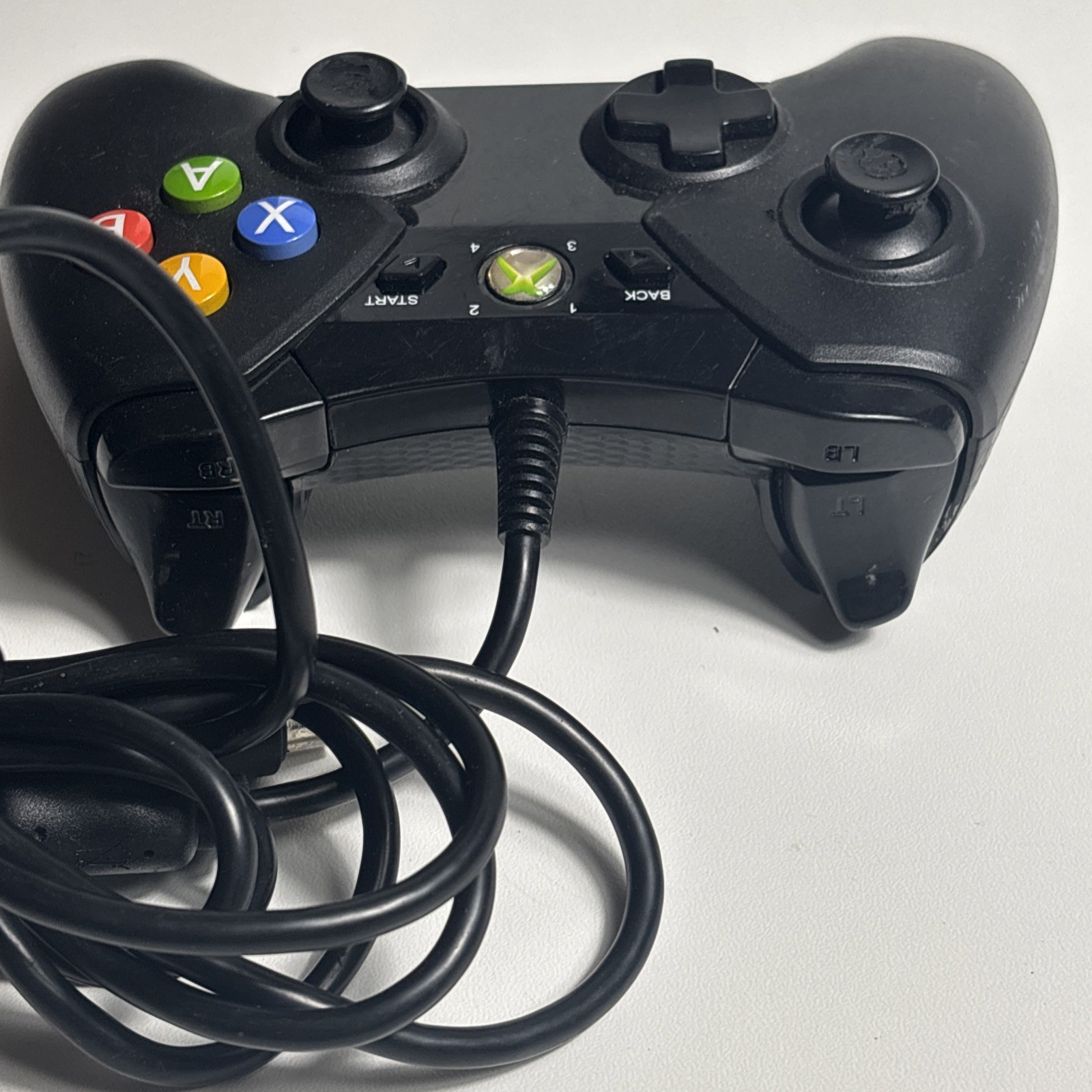 PowerA  Xbox 360 Black Wired Controller Model 1414135-02
