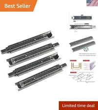8 Inch Full Extension Drawer Slides - Smooth Ball Bearing Action Pair