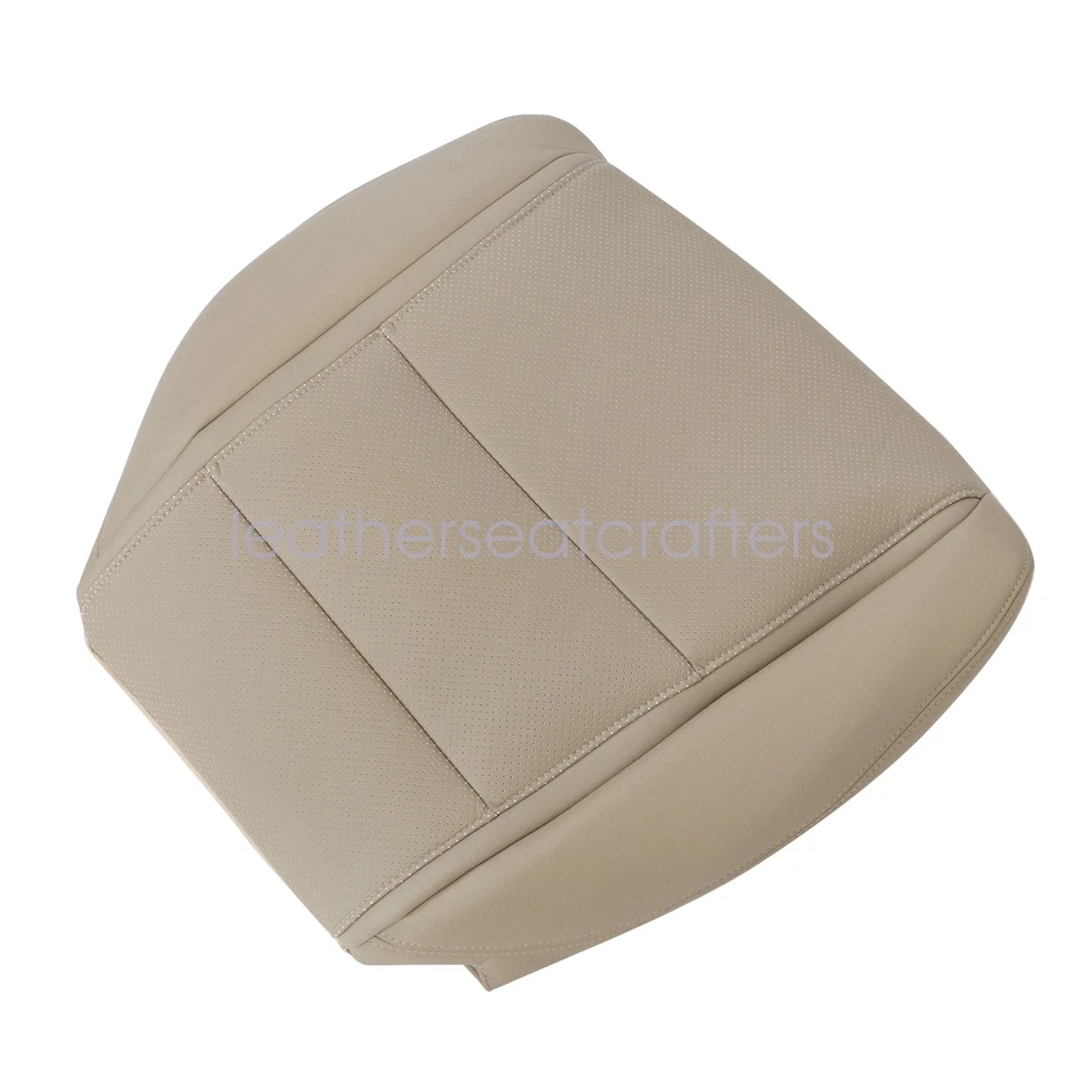 2009 2010-14 For Acura TL Driver & Passenger Bottom Perf Leather Seat Cover Tan Foto 4 de 4