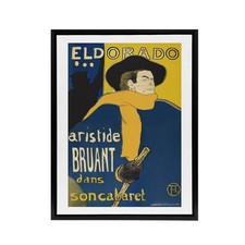 Eldorado Aristide Bruant Vintage Lautrec Gerahmtes Leinwandbild Wandbild