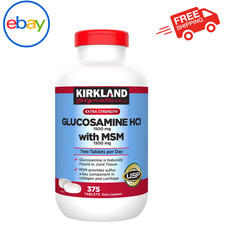 Kirkland Signature Extra Strength Glucosamine HCI 1500mg with MSM 375 Tablets