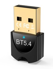 5.4 USB Bluetooth Adapter for PC Dual Mode BLE EDR Plug  Play Up to 7 De