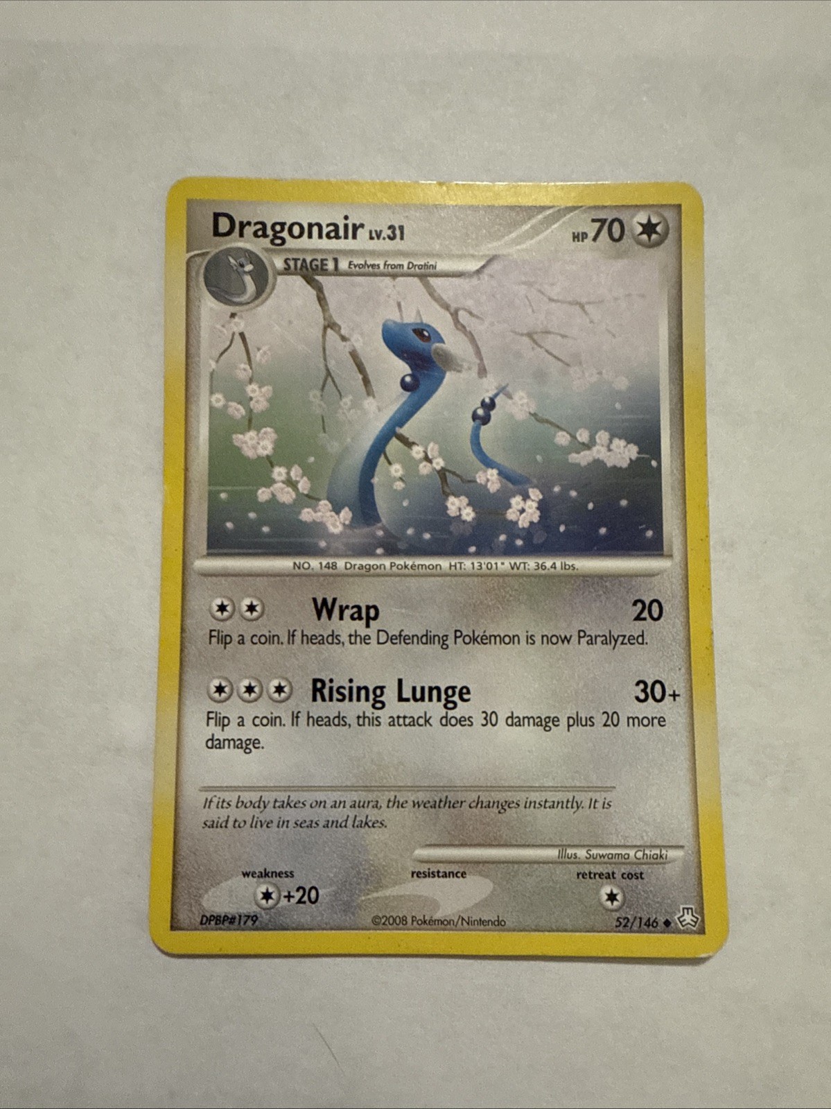 Dragonair 52/146 Vintage 2008 Legends Awakened Pokemon Card