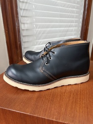 RARE MODEL - 1st QUAL | RED WING 9.5D BLACK KLONDIKE CHUKKA BOOTS 9852 9.5 D
