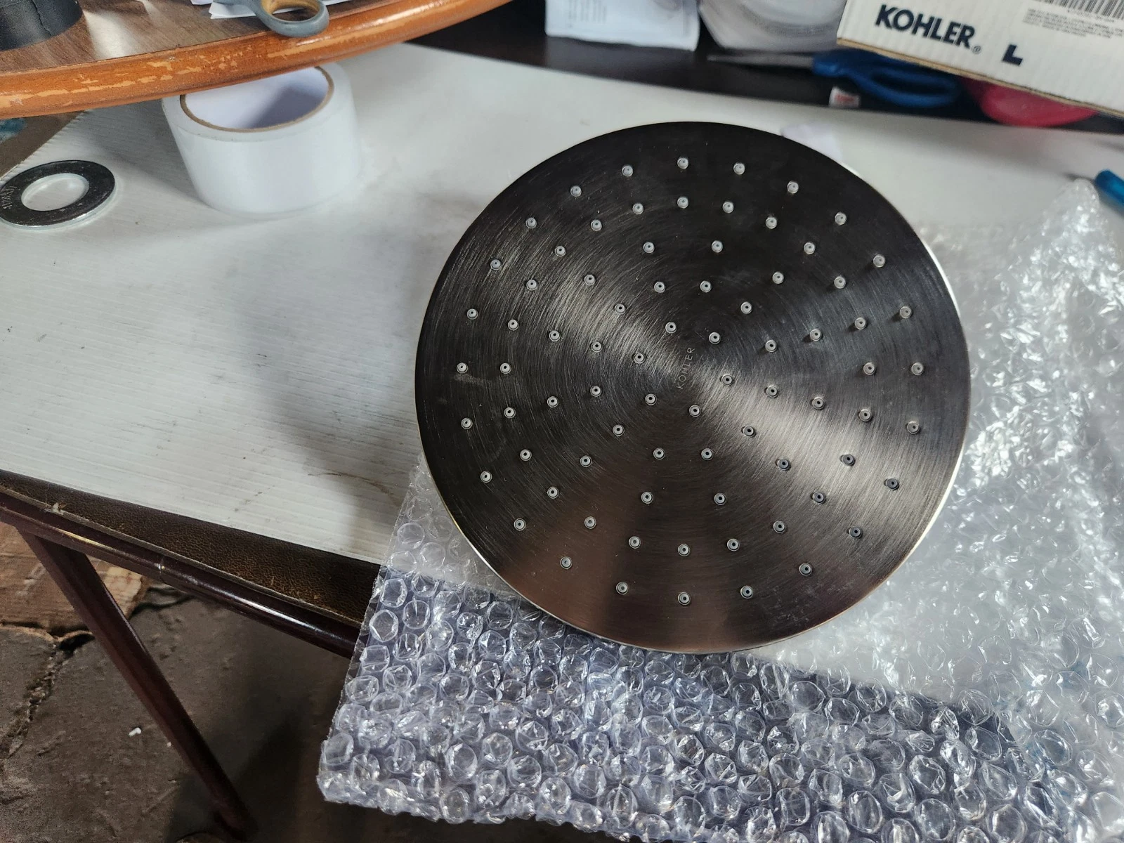 Kohler 8" Contemporary Brushed Nickel Round Rain Shower Head, New, 45201-BN
Opens in a new window or