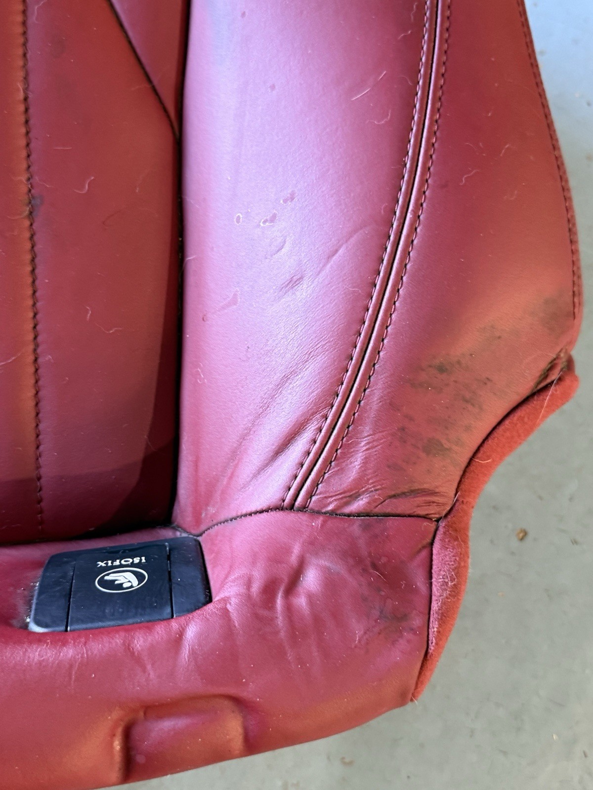 2014-2017 Maserati Ghibli Rear Seat Lower Cushion Cherry Rose
