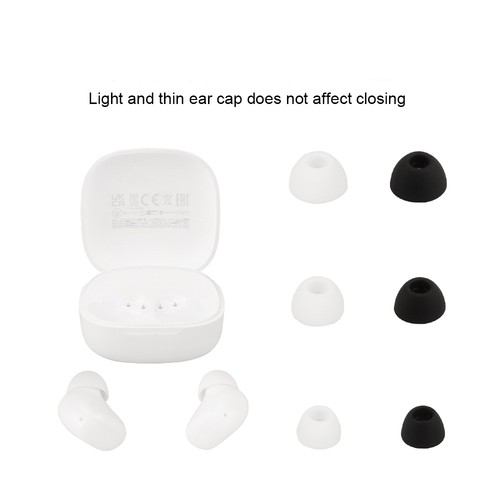 6pcs Silicone Ear Tips fit For Redmi Buds 6 Play Ear Tips Earcup Sleeve S/M/L - Photo 4/12