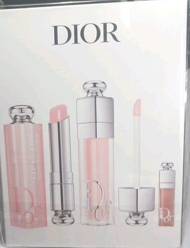 Dior Addict Lip 3pc Set + Gift Box Lip Glow & Maximizer Set New
