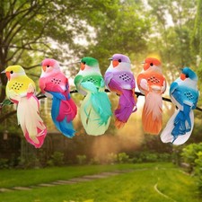 6x Artificial Birds Tree Ornaments  Realistic Simulation Bird Models for Wreaths