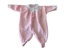 Vintage Carter  s Baby Girl Pink 2 Months One Piece Sleeper Babydoll 12-17 Lbs.