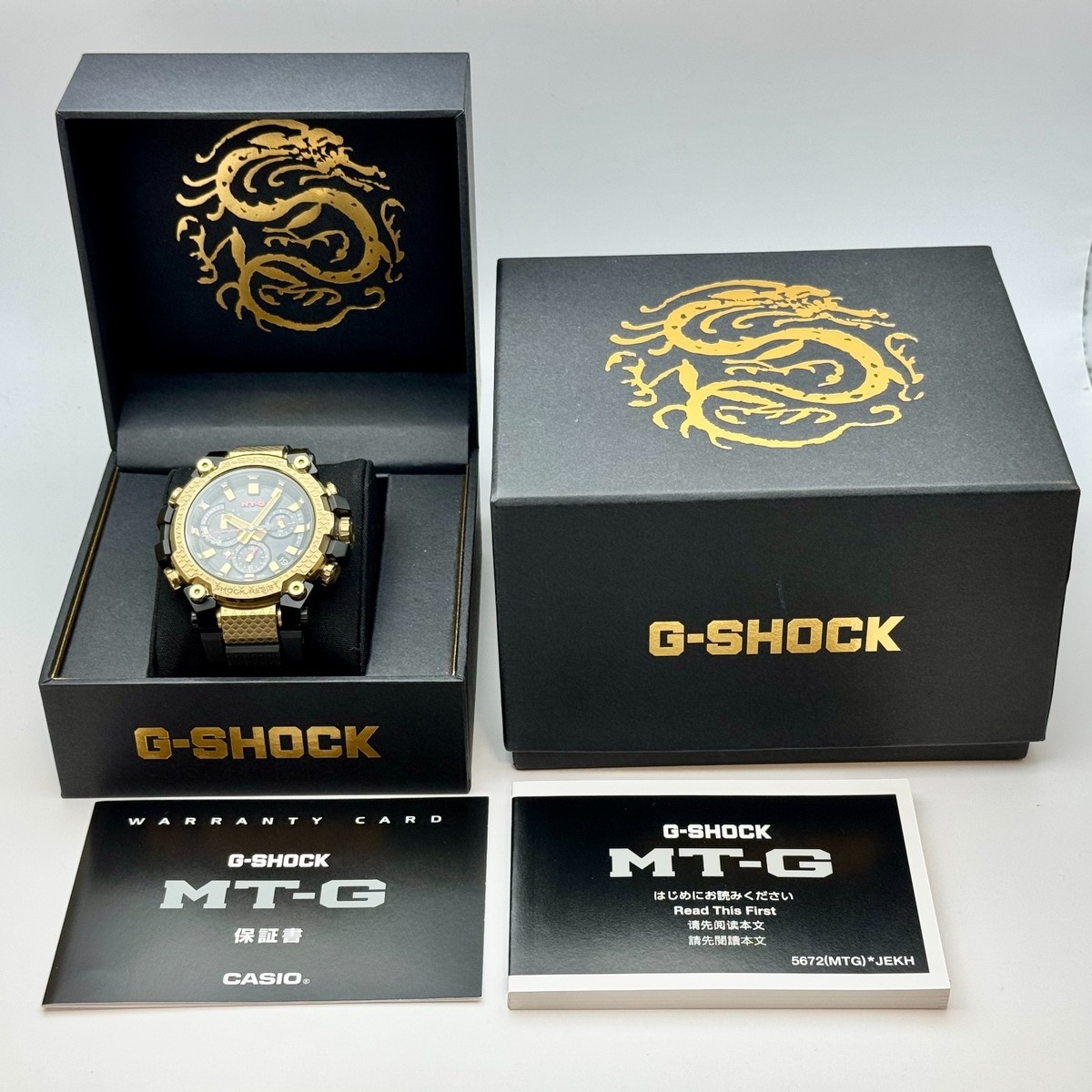 本日特別値下げ★極美品★CASIO　MT-G MTG-B3000CXD-9AJR Casio G-SHOCK MTG-B3000CXD-9AJR Solar MT-G Golden Dragon