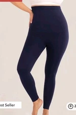 Empetua by Shapermint Womens Sz L High Waisted Shaping Leggings Blue 42075 96/4