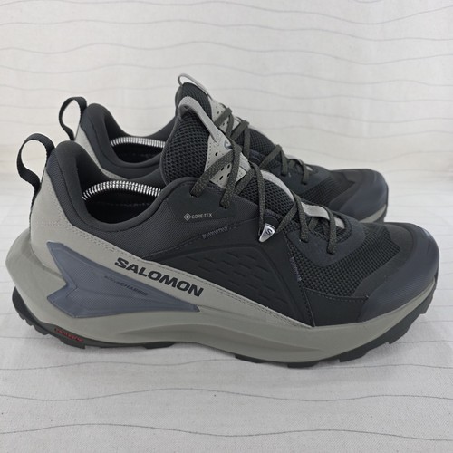 Scarpe da trekking Salomon uomo Elixir GTX verde oliva outdoor sneakers 476974 taglia 12