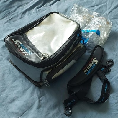 OXFORD SPORT LIFETIME GEPÄCK TANKRUCKSACK MAGNETBODEN SILBER + REGENSCHUTZGURT