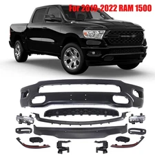 Complete Front Bumper Cover Kit For 2019 2020 2021 2022 RAM 1500 with Fog Light